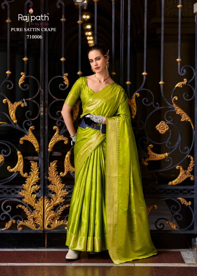 Rajpath Mungha Silk Satin Wedding Saree Wholesale Price In Surat
